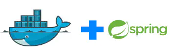 Docker Logo + Spring Logo