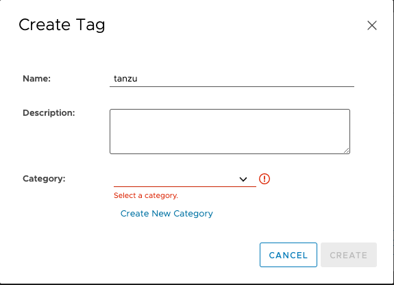 assign tag to datastore