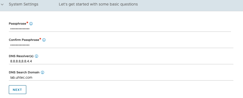 NSX Adavenced Load Balancer Admin basic settings